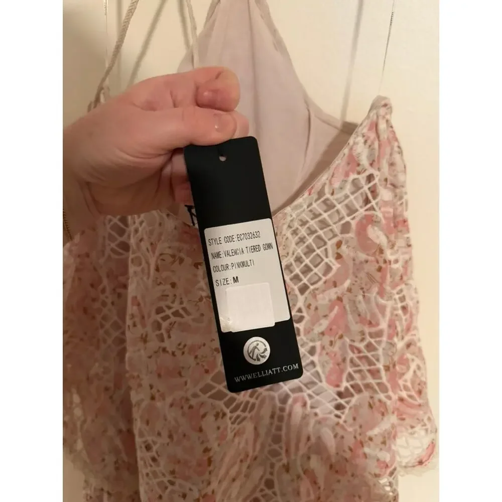 Elliott Valenica Tiered Halter Gown, NWT, Size M